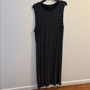 J. Jill Black and White Patterned Maxi Dress